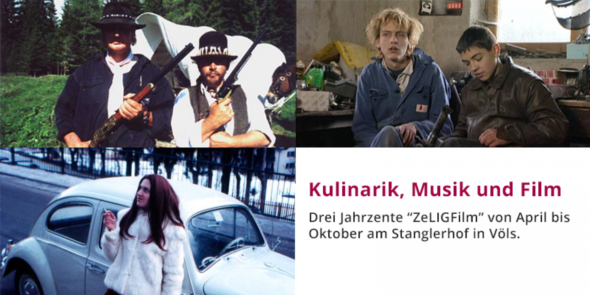 Kulinarik, Musik und Film